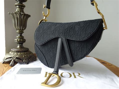 Saddle Bag with Strap Black Smooth Calfskin 